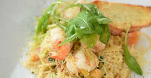 Spaghetti Shrimp Olio